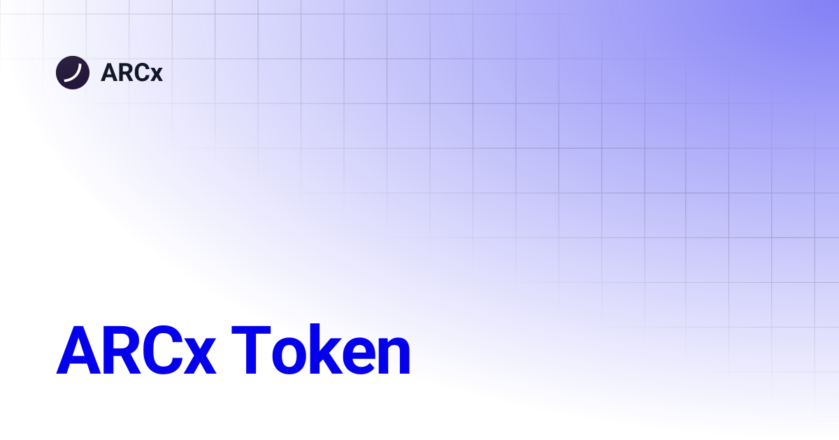ARCx Token | ARCx